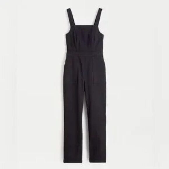 Women's J. Crew Washed Black Denim Coverall | Size 4 - Picture 3 of 7